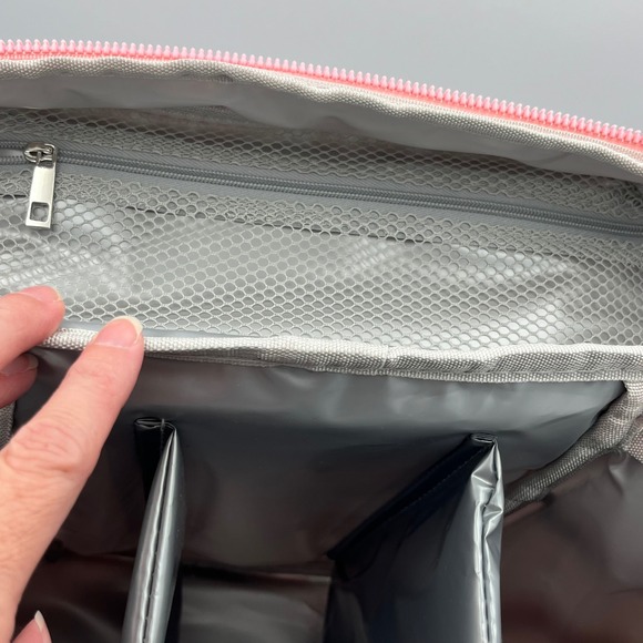 Live In Style Wine Cooler Bag Pink Picnic Insulated Bottle Holder Shoulder Strap - Picture 5 of 9